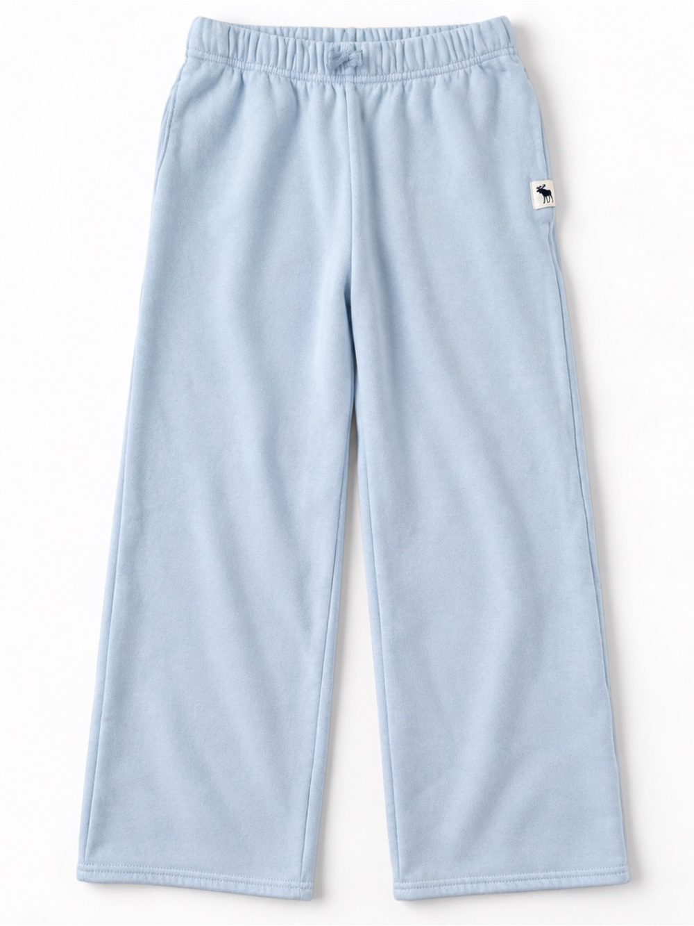 Abercrombie Kids Light Blue Moose Logo Sweatpants Size 9/10